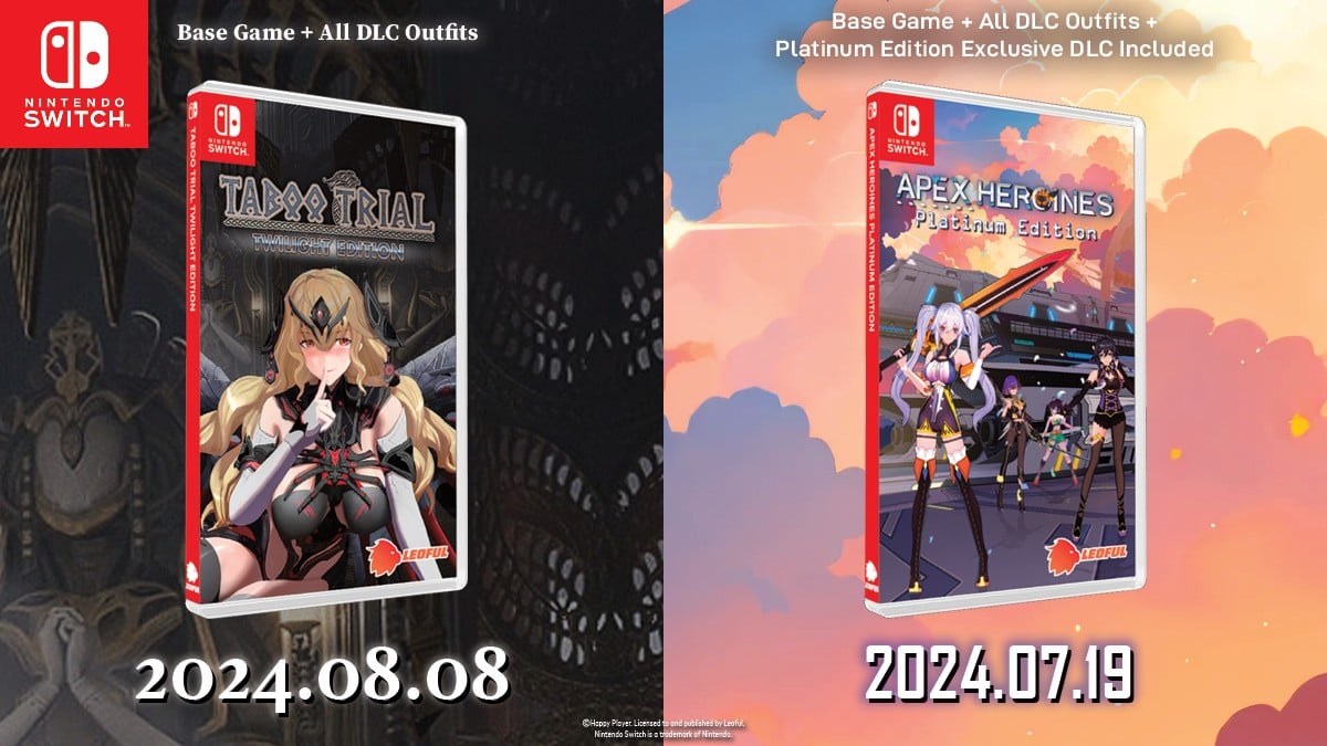 Spannende nieuwe fysieke releases: Taboo Trial Twilight en Apex Heroines