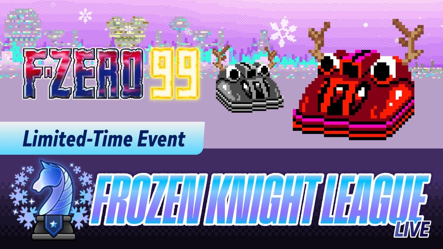 F-Zero 99’s Frozen Knight Cup: race op ijzige circuits voor exclusieve beloningen
