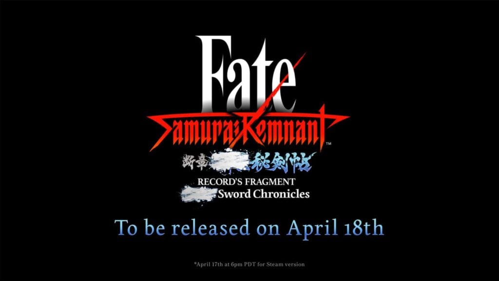 Fate/Samurai Remnant DLC 2: Record’s Fragment – Sword Chronicles Release Date Confirmed