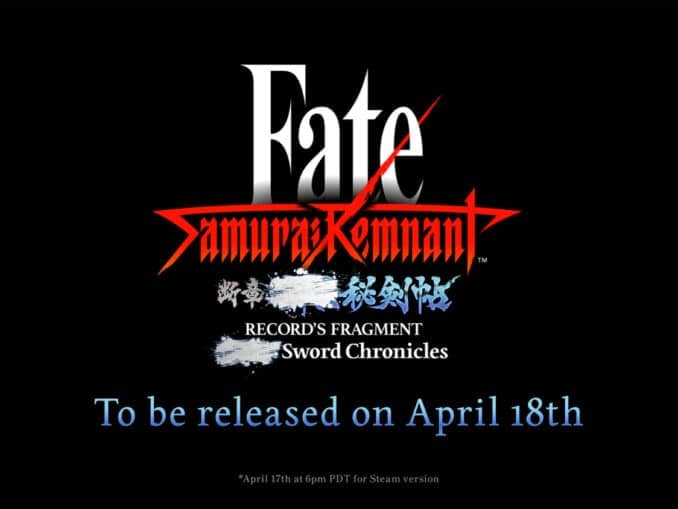 News - Fate/Samurai Remnant DLC 2: Record’s Fragment – Sword Chronicles Release Date Confirmed 