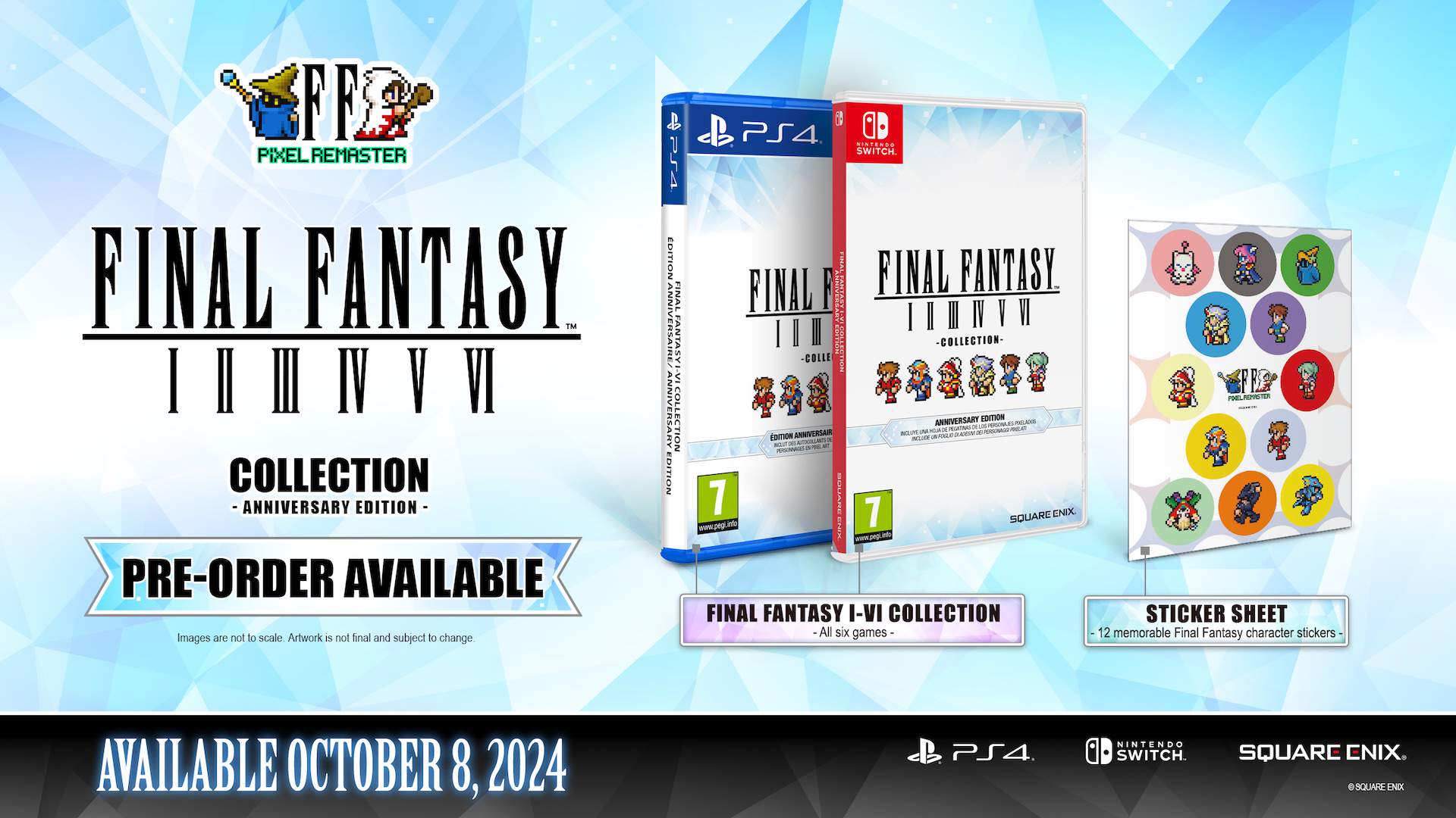 Final Fantasy I-VI Pixel Remaster Collection: Nieuwe fysieke release