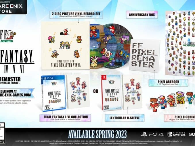 Nieuws - Final Fantasy Pixel Remaster Series announced + physical editions 