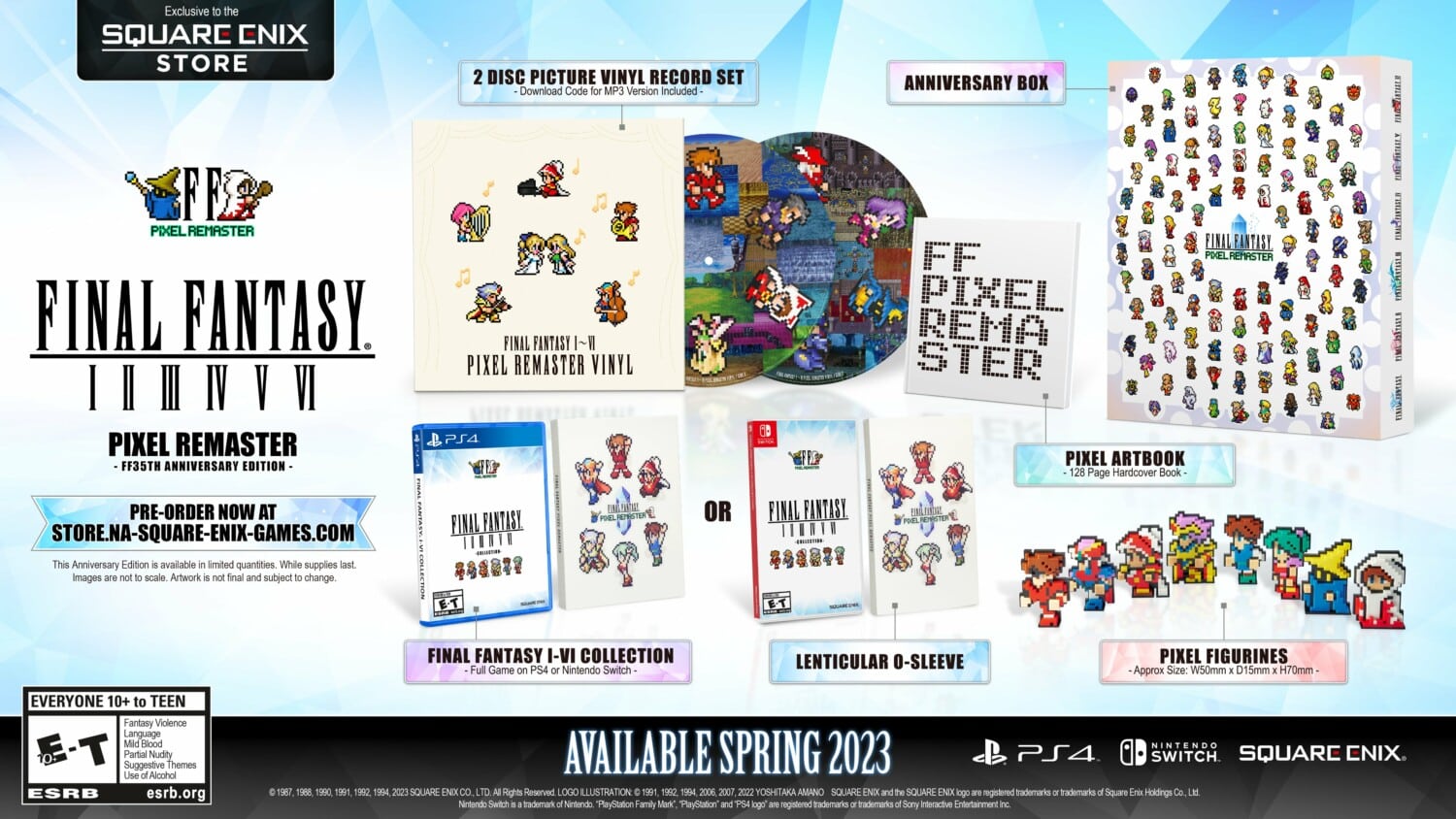 Final Fantasy Pixel Remaster Series announced + physical editions