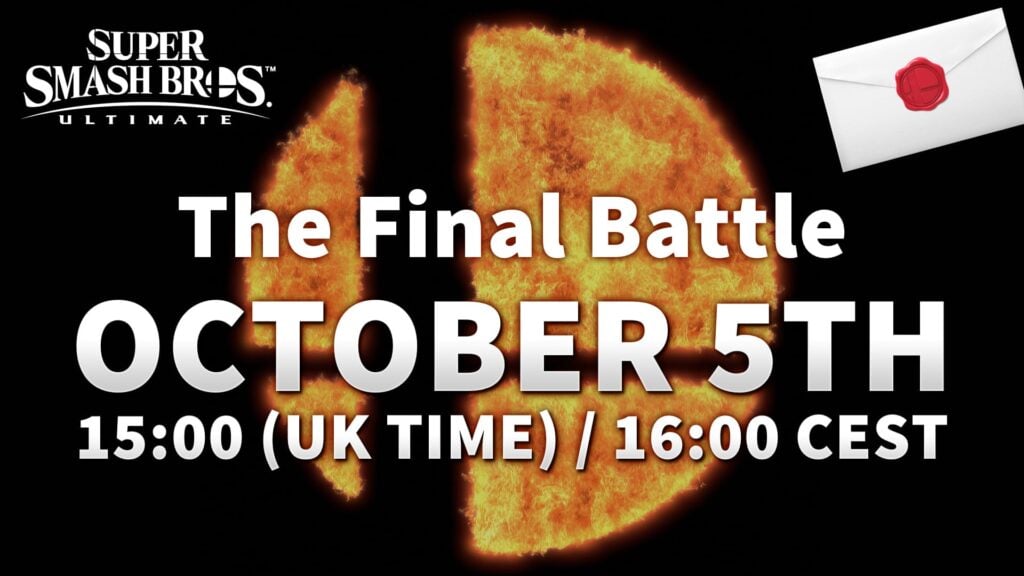Final Super Smash Bros. Ultimate DLC fighter reveal October 5th