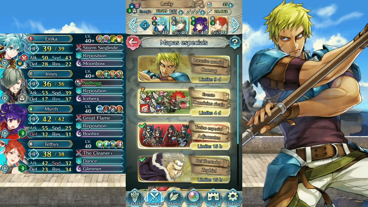 Fire Emblem Heroes – new Grand Hero – Cormag: Aloof Lanceman