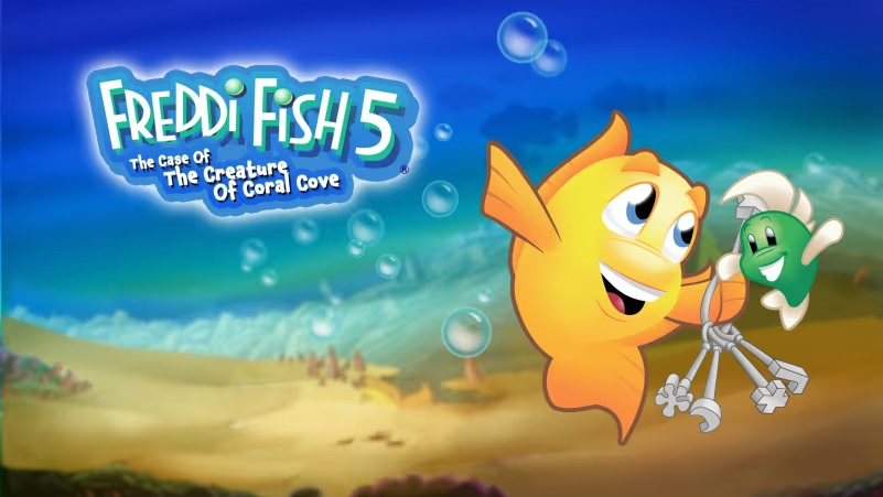 Unravel the Mystery in Freddi Fish 5: The Case of the Creature of Coral Cove