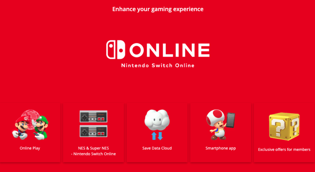Free 7 day trial of Nintendo Switch Online