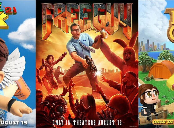Nieuws - Free Guy Movie Posters met Animal Crossing: New Horizons, Super Mario 64, Mega Man en meer 