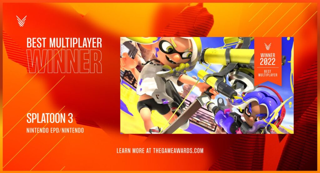 Game Awards 2022 – Best Multiplayer Game – Splatoon 3