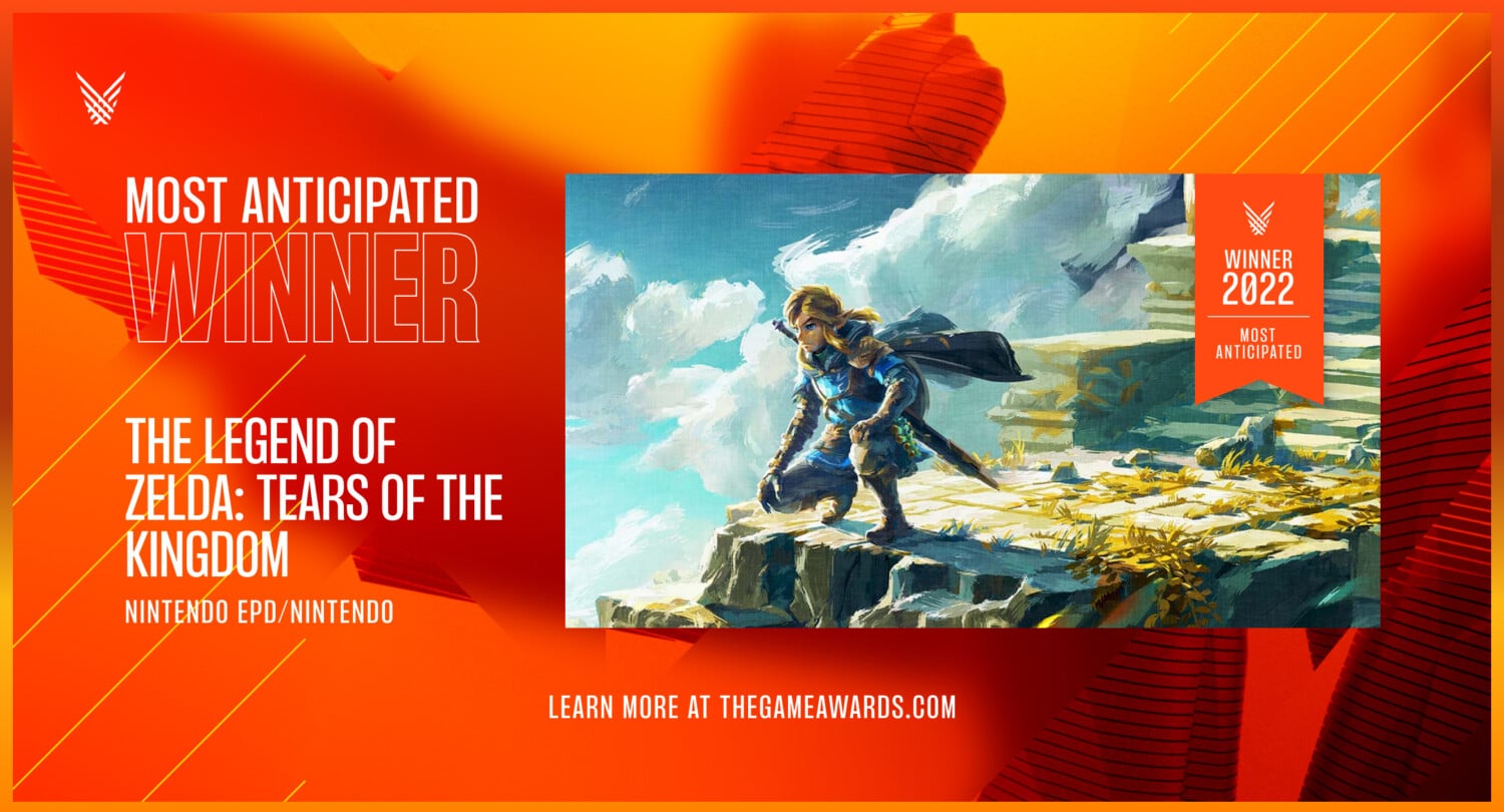 Game Awards 2022 – Most Anticipated Game – The Legend of Zelda: Tears Of The Kingdom