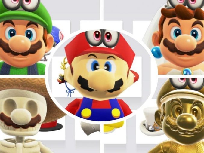 Nieuws - Spelbestanden voor Super Mario Odyssey; Zombie, Link, Santa kostuums 