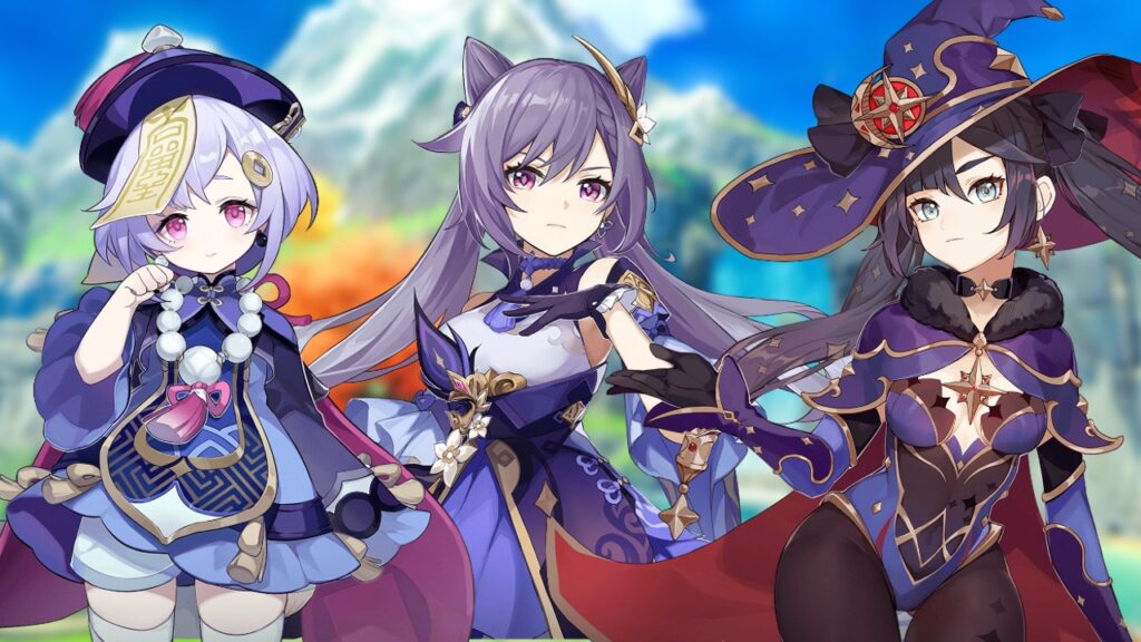 Genshin Impact’s Qiqi, Keqing, and Mona