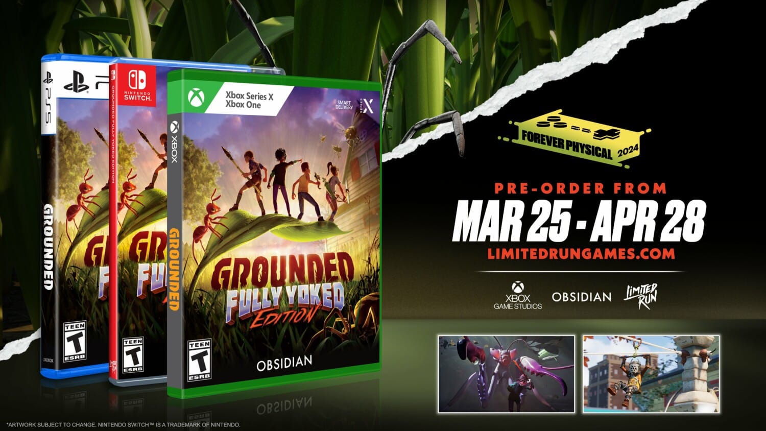 Grounded Switch Physical Release: Limited Run Games Unveils Fully Yoked Edition