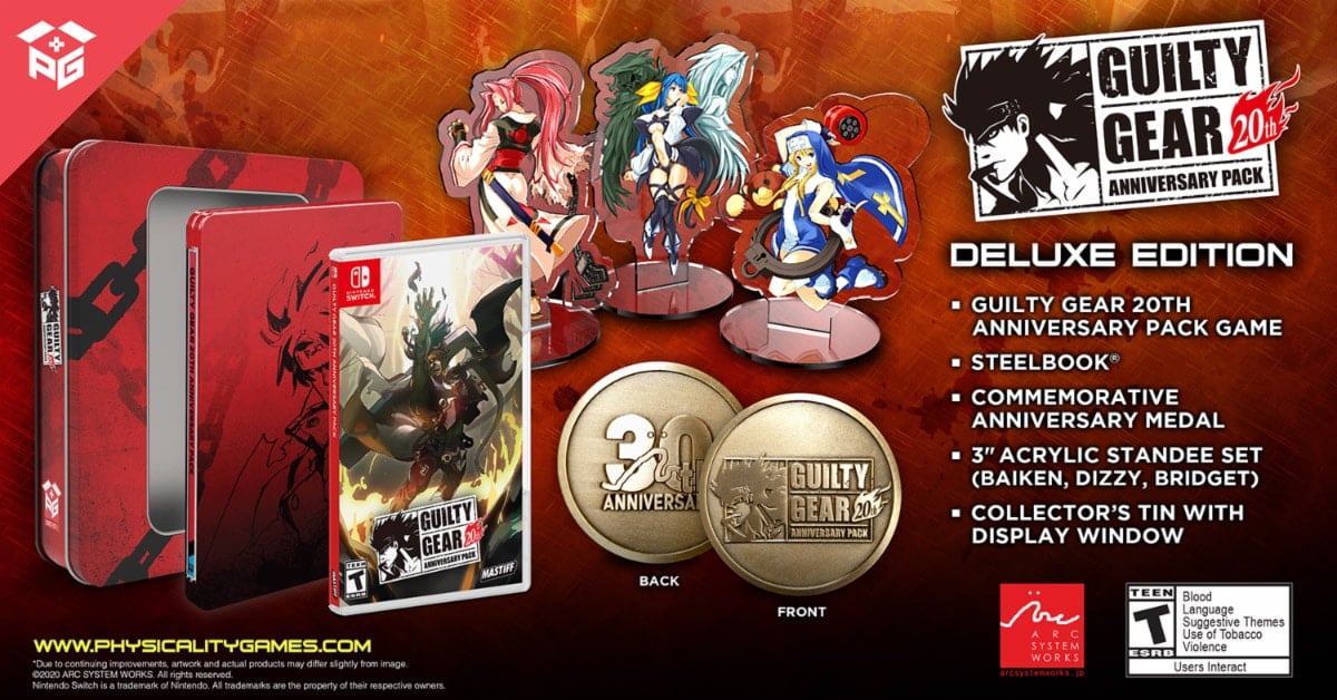 Guilty Gear 20th Anniversary Pack – Fysieke release aangekondigd