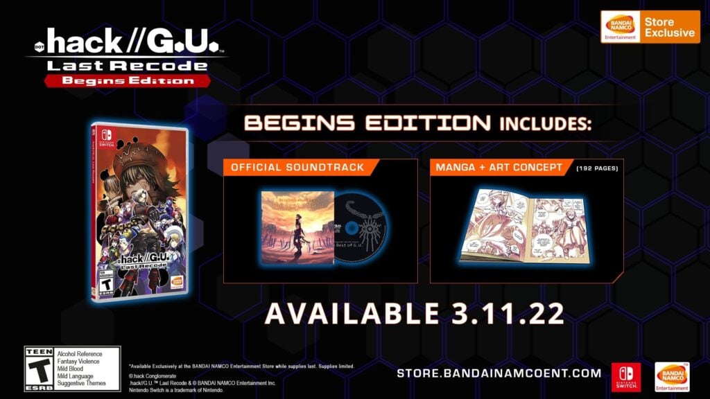 .hack//G.U. Last Recode Begins Edition Bundle trailer