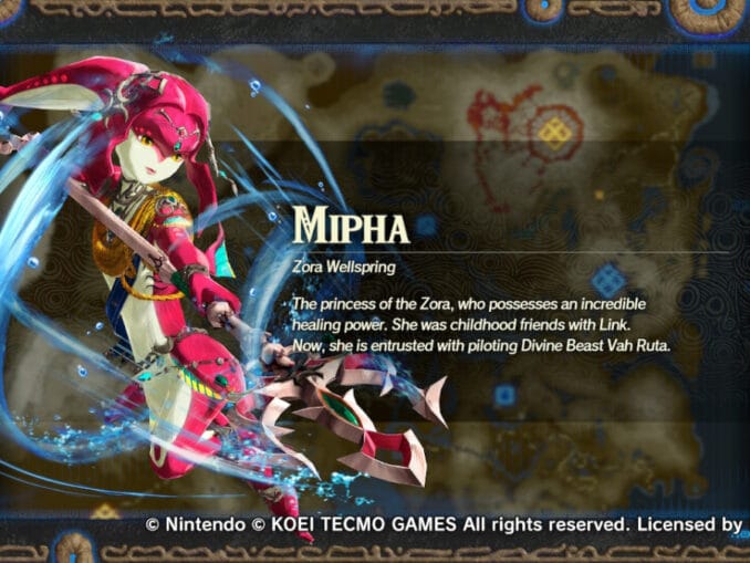 News - Hyrule Warriors: Age of Calamity – The Champion Mipha teaser music track 