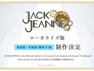 Jack Jeanne – English localization confirmed