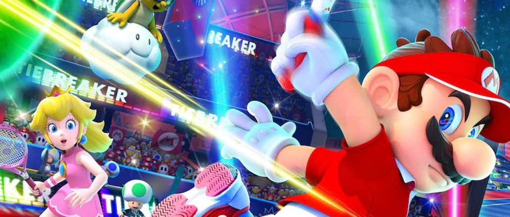 Jimmy Fallon demonstrates his talent with Mario Tennis Aces
