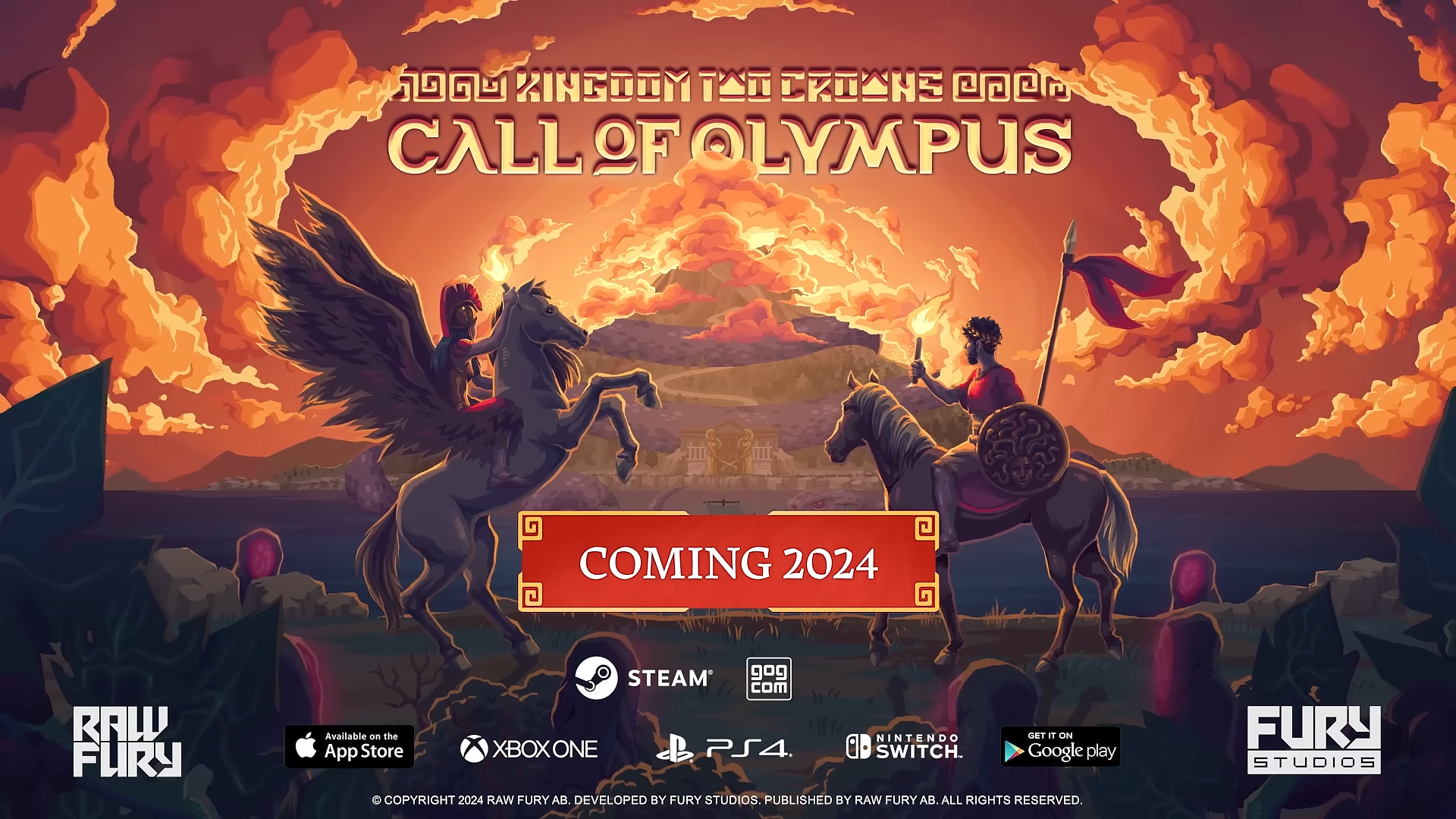 Kingdom Two Crowns: Call of Olympus DLC uitbreiding aangekondigd voor 2024