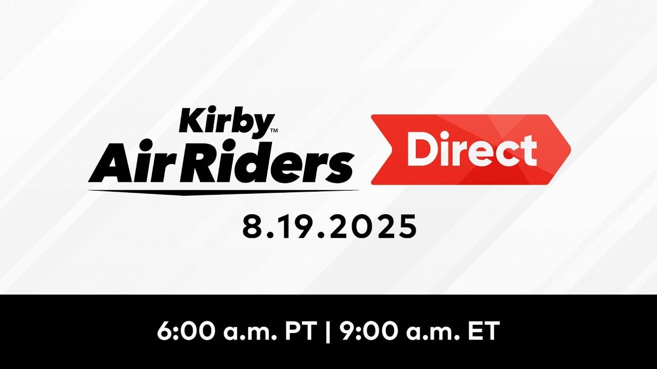 Kirby Air Riders Direct (19 augustus 2025): starttijd, stream en wat Sakurai zal laten zien