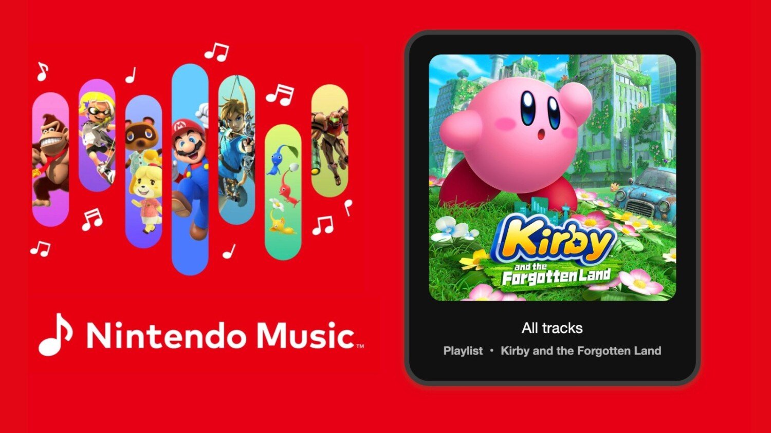 Kirby and the Forgotten Land 3rd Anniversary Soundtrack Celebration on Nintendo Music