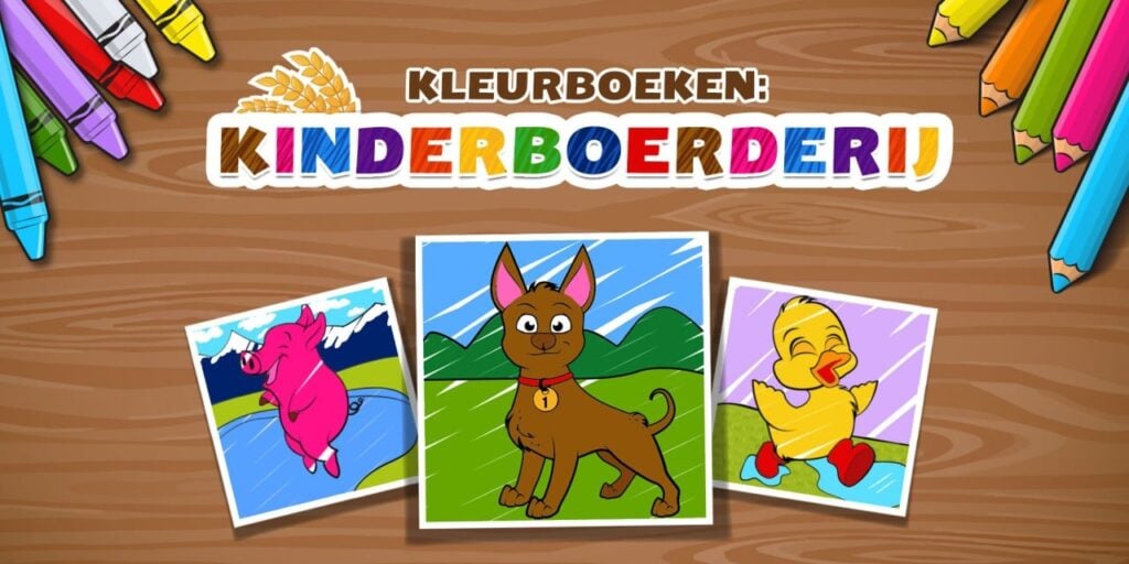 KLEURBOEKEN: KINDERBOERDERIJ (KIDS: FARM COLOURING)