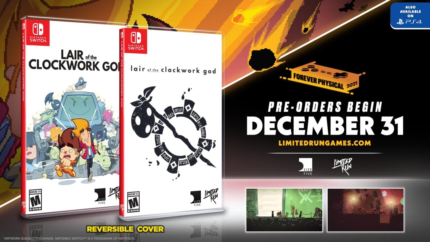 Lair Of The Clockwork God – Physical Editions announced, pre-orders starting December 31