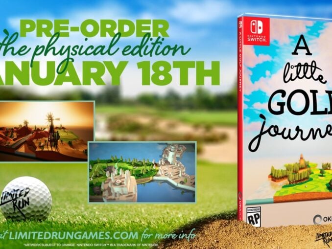 Nieuws - Limited Run Games – A Little Golf Journey Fysieke editie aangekondigd, pre-orders vanaf 18 januari