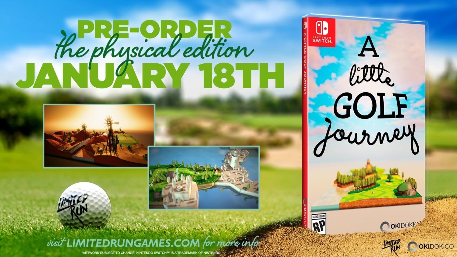 Limited Run Games – A Little Golf Journey Fysieke editie aangekondigd, pre-orders vanaf 18 januari