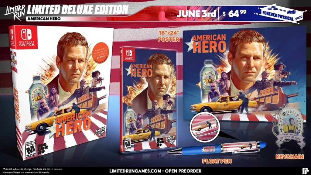 Limited Run Games – American Hero – physical release