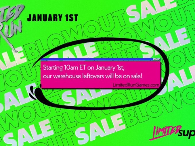 Nieuws - Limited Run Games – Blowout Sale 1 January 2021 