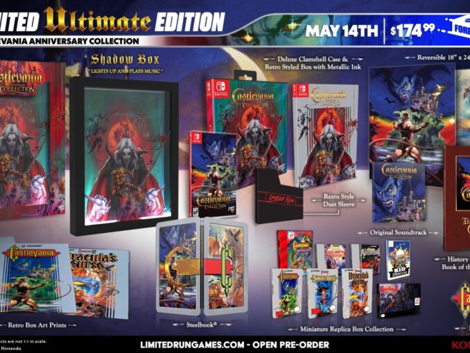 Nieuws - Limited Run Games – Castlevania Anniversary Collection fysieke edities 