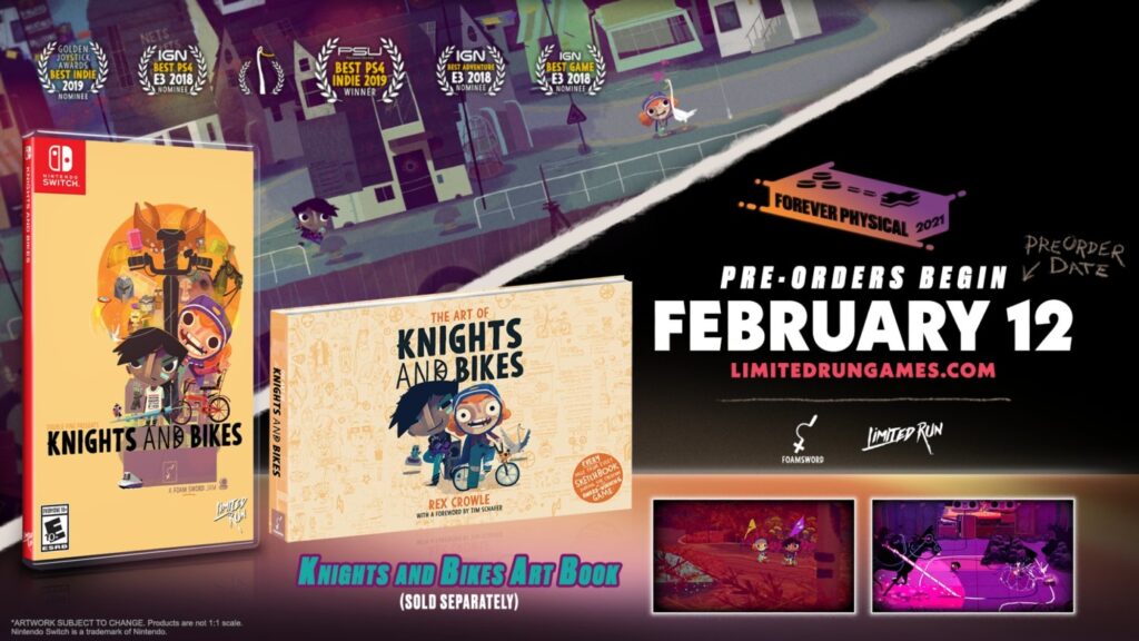Limited Run Games – Knights And Bikes – Physical Release
