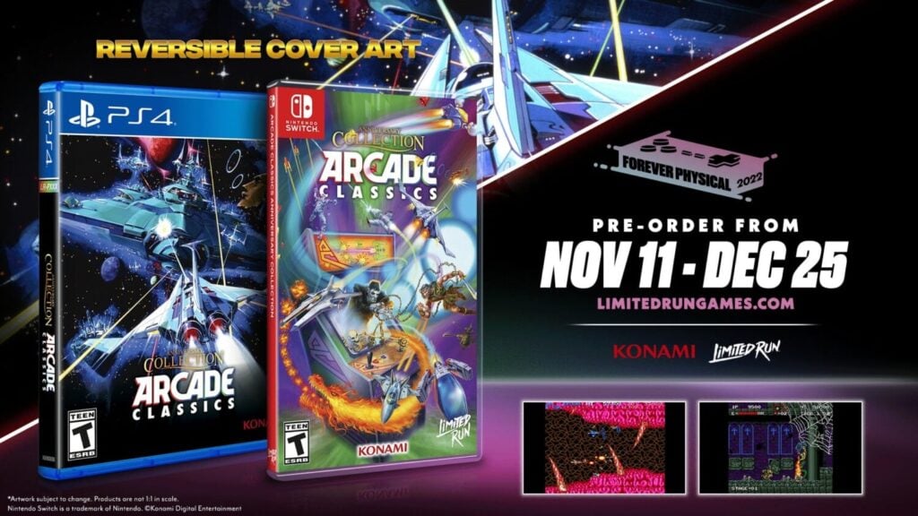 Limited Run Games – Konami Arcade Classics Anniversary Collection Physical Editions announced