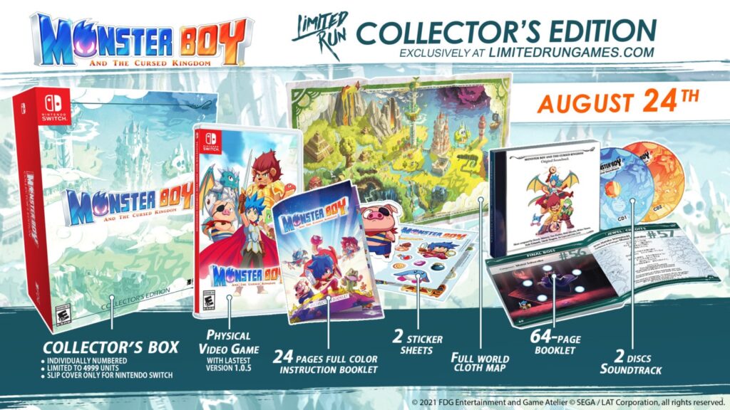 Limited Run Games – Monster Boy And The Cursed Kingdom Collector’s Editie Pre-Orders Limited Run Games – Monster Boy And The Cursed Kingdom Collector’s Editie Pre-Orders