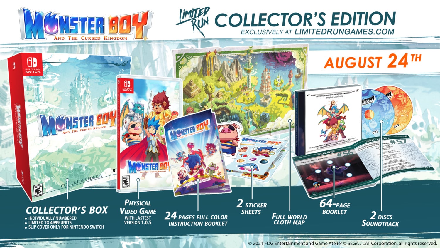 Limited Run Games – Monster Boy And The Cursed Kingdom Collector’s Editie Pre-Orders