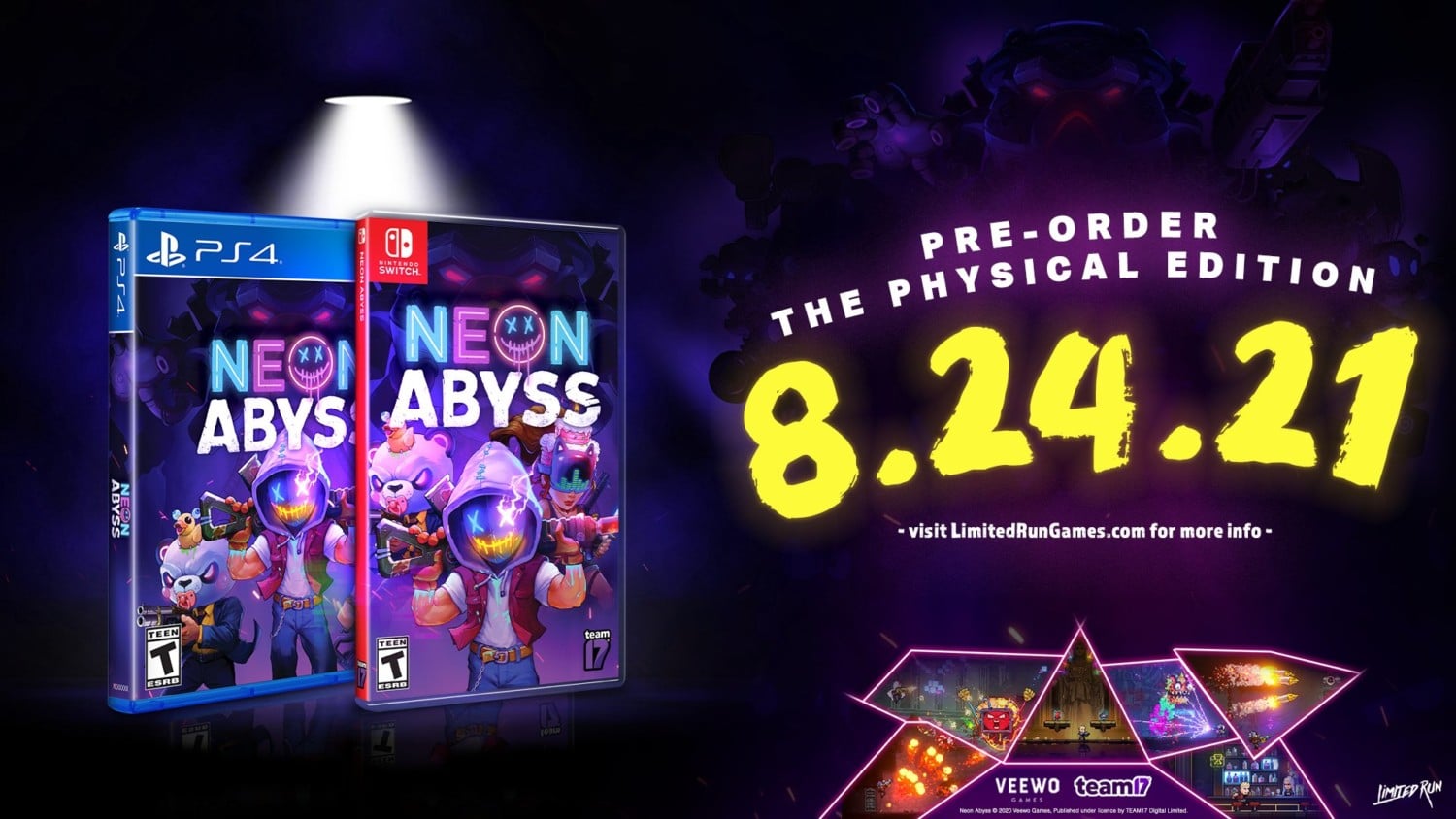 Limited Run Games – Neon Abyss – Physical Edition announced