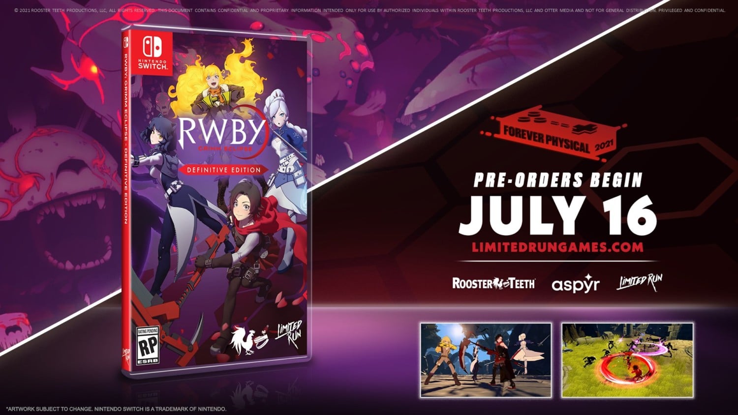 Limited Run Games – Next Physical Release – RWBY: Grimm Eclipse Definitive Edition
