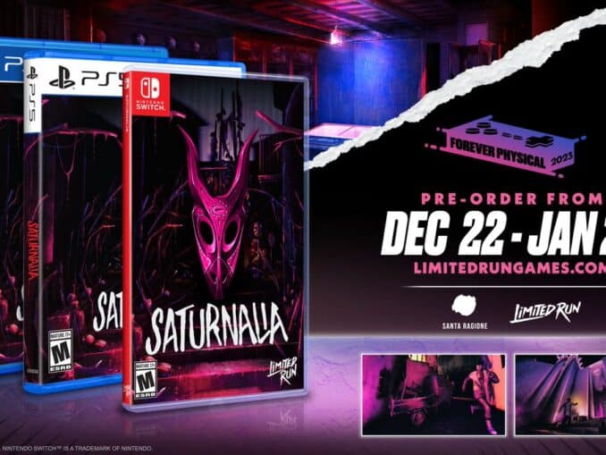 News - Limited Run Games – Saturnalia Physical Release – A Roguelite Horror Adventure 