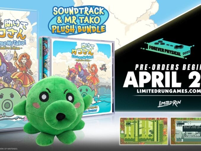 Nieuws - Limited Run Games – Save Me Mr. Tako: Definitive Edition – Fysieke release Pre-Orders van start op 22 April 