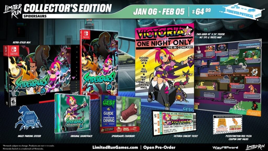 Limited Run Games – Spidersaurs physical release