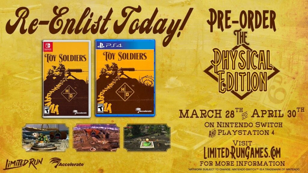 Limited Run Games: Toy Soldiers HD Physical Release