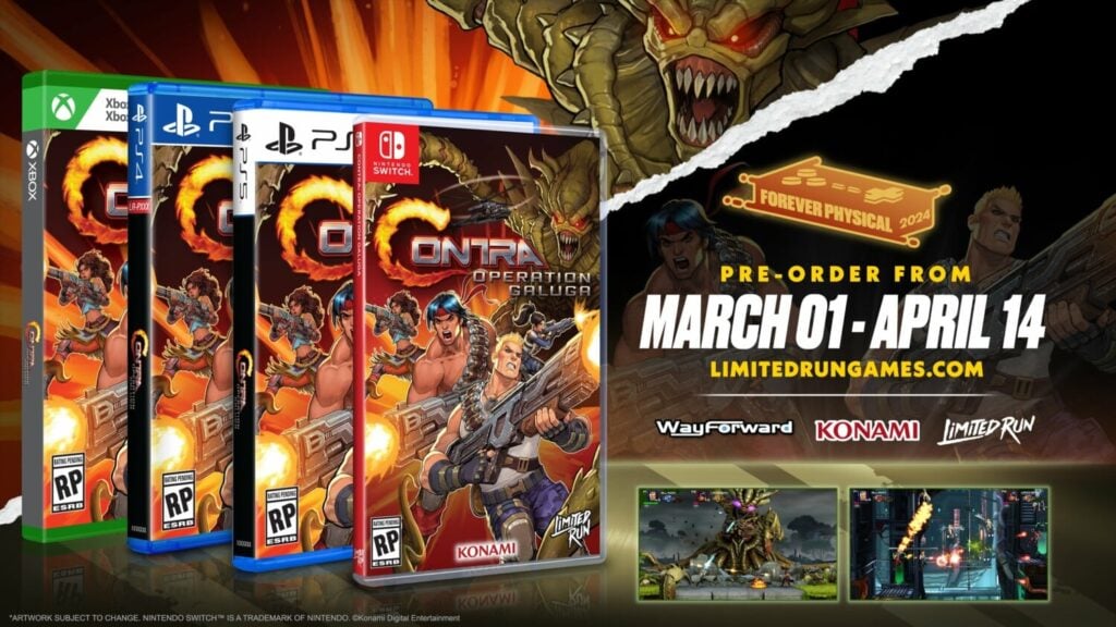 Limited Run Games onthult fysieke edities voor Contra: Operation Galuga Limited Run Games onthult fysieke edities voor Contra: Operation Galuga