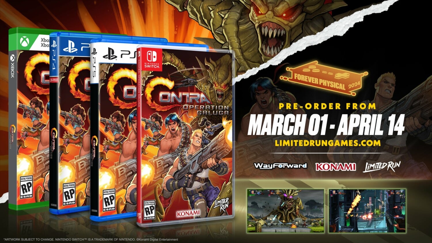 Limited Run Games Unveils Physical Editions for Contra: Operation Galuga