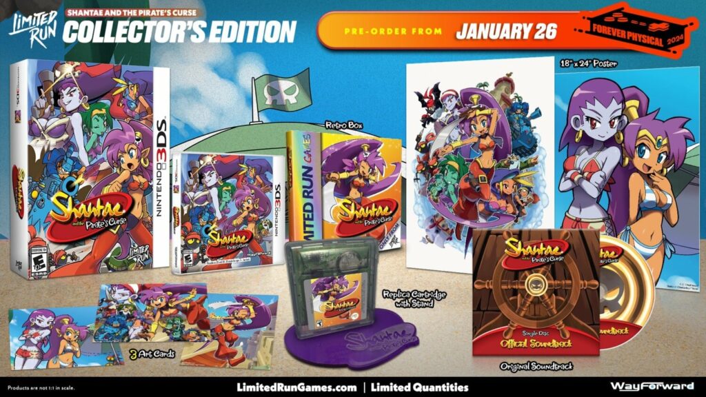 Limited Run Games onthult fysieke release van Shantae and the Pirate’s Curse 3DS