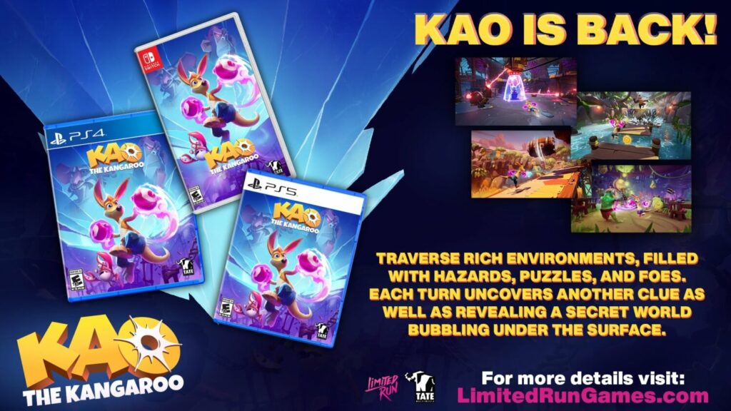 LRG – Kao The Kangaroo – Physical Editions, Pre-Orders started