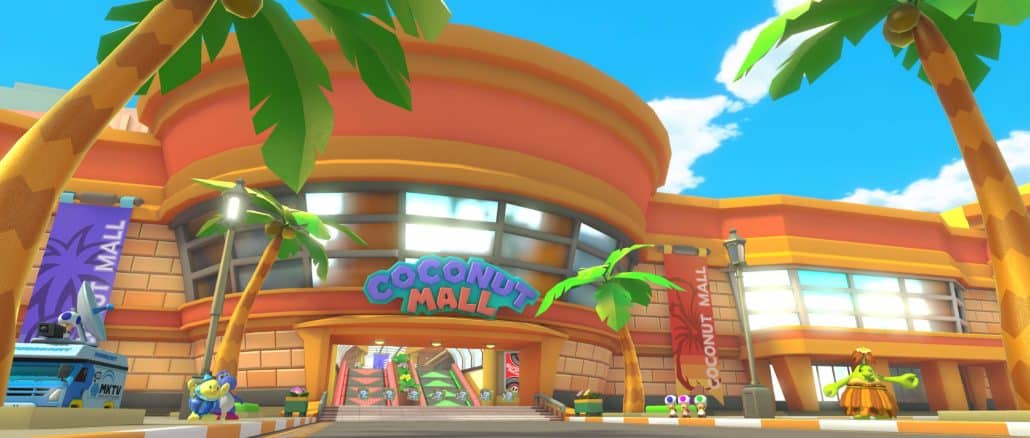 Mario Kart 8 Deluxe – Booster Course Pass – Coconut Mall track updated to include moving cars