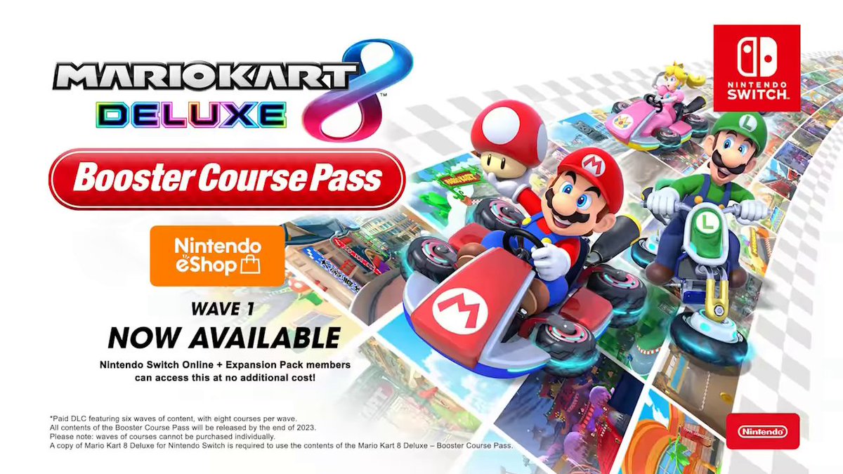 Mario Kart 8 Deluxe Booster Course Pass DLC tracks found in datamine