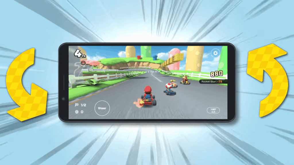 Mario Kart Tour – Landscape mode