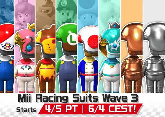Nieuws - Mario Kart Tour – Mii Racing Suits Wave 2 beschikbaar 